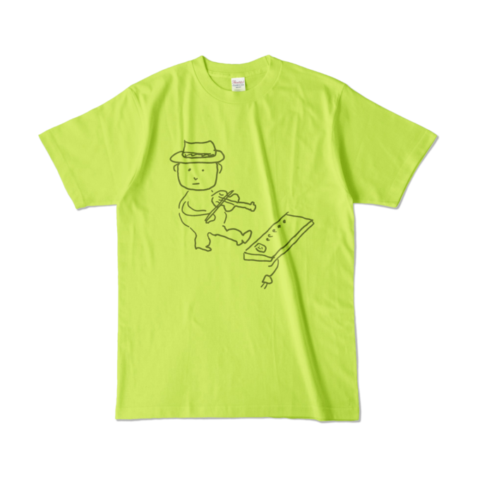 Tシャツ - L - ライトグリーン (淡色)-キャラ大