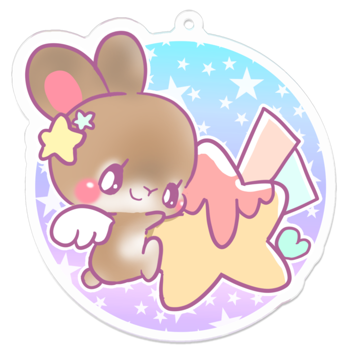 アクリルキーホルダー - 70 x 70 (mm)