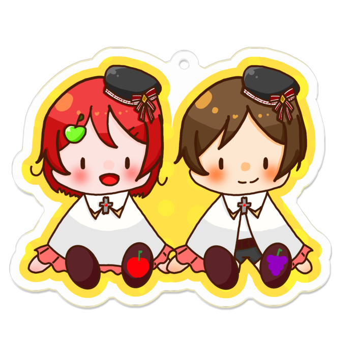 アクリルキーホルダー - 70 x 70 (mm)