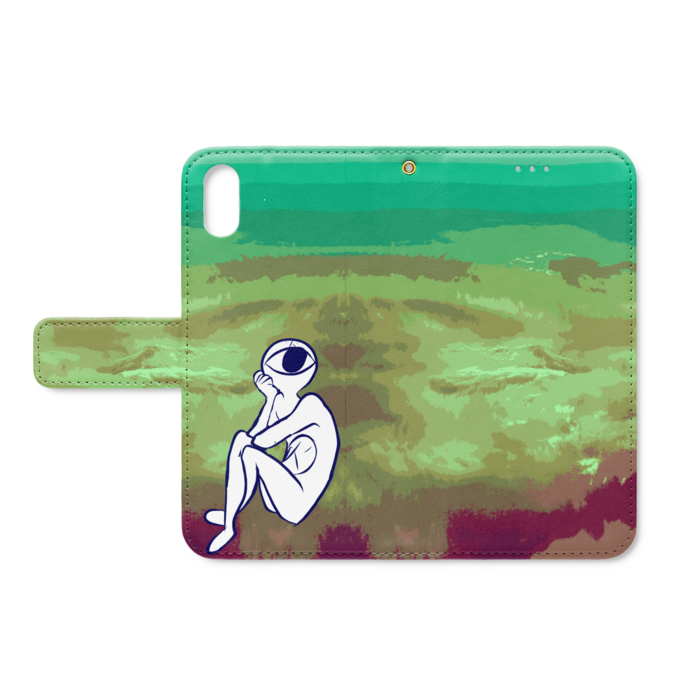 手帳型iPhoneケース - iPhone XS / X - ストラップ穴 あり