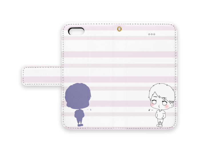 手帳型iPhoneケース - iPhone5 - ストラップ穴 あり