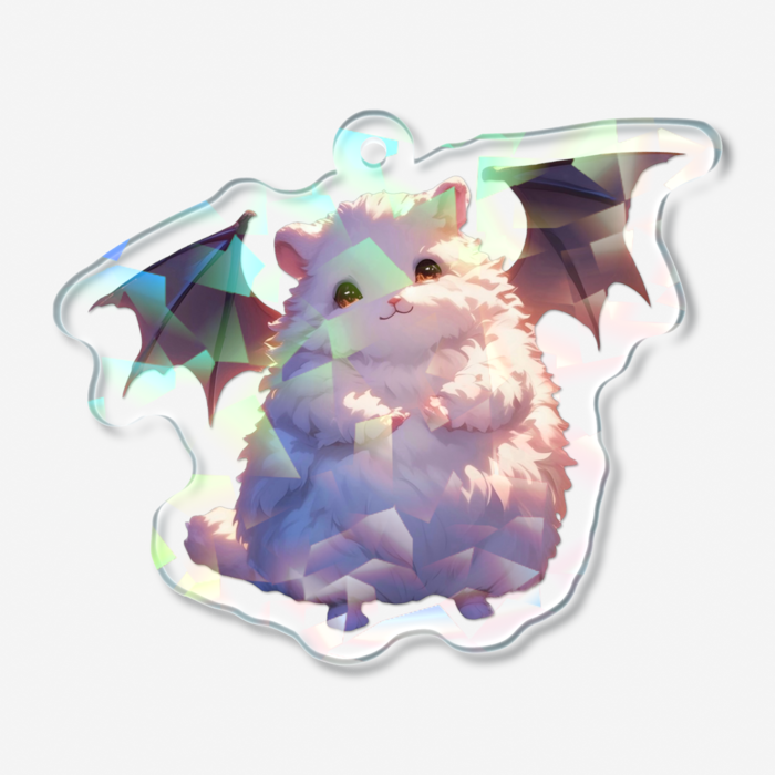ホログラムアクリルキーホルダー - 50 × 50mm