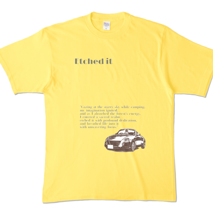 カラーTシャツ - XL - イエロー (濃色)
