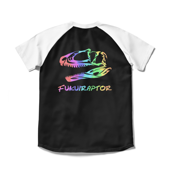 ラグランTシャツ - S - ブラック×ホワイト