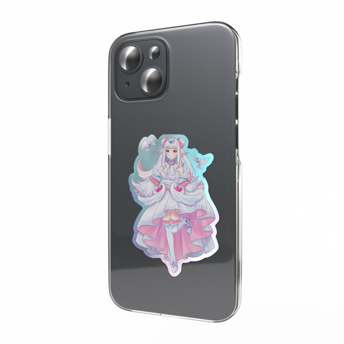 オーロラスマホステッカー【きりりっ】