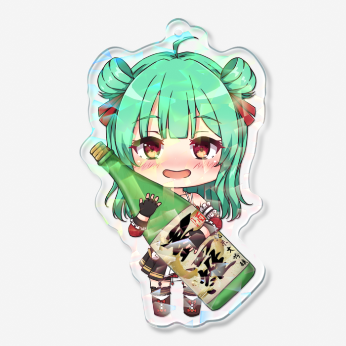 ホログラムアクリルキーホルダーボトルタイプ- 70 × 70mm