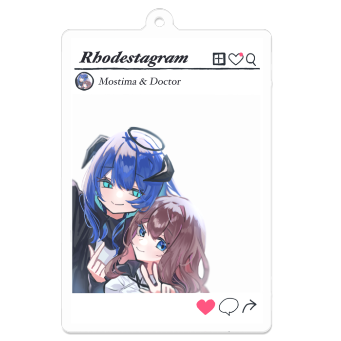 アクリルキーホルダー - 70 x 70 (mm)