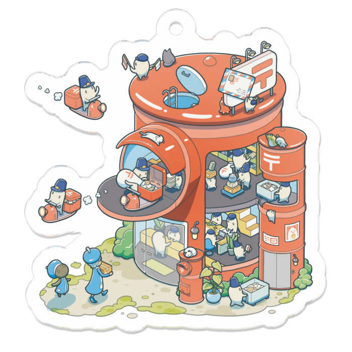 アクリルキーホルダー - 50 x 50 (mm)