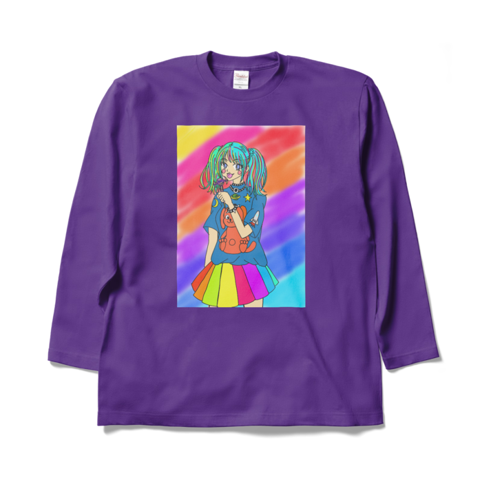 ロングスリーブTシャツ - XL - パープル