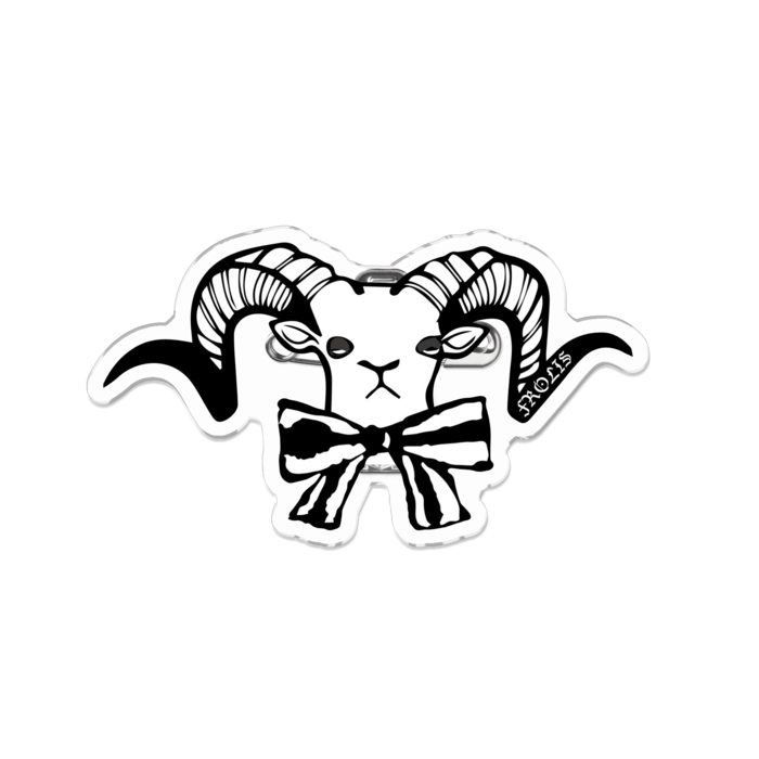 アクリルバッジ - 白