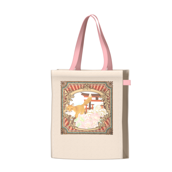 ツートンカラーバッグ - ピンク - W34 × H41 × D14cm