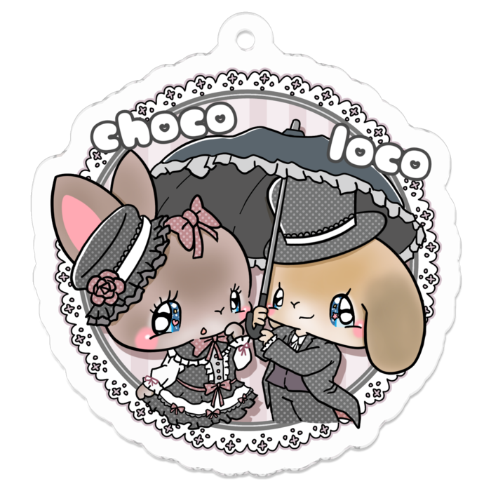 アクリルキーホルダー - 50 x 50 (mm)