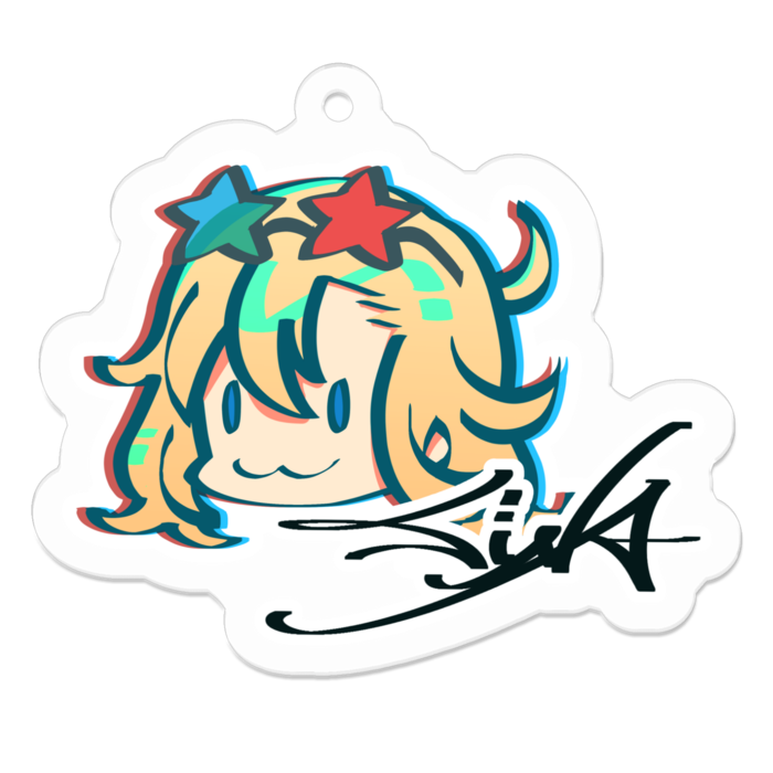 アクリルキーホルダー - 50 x 50 (mm)