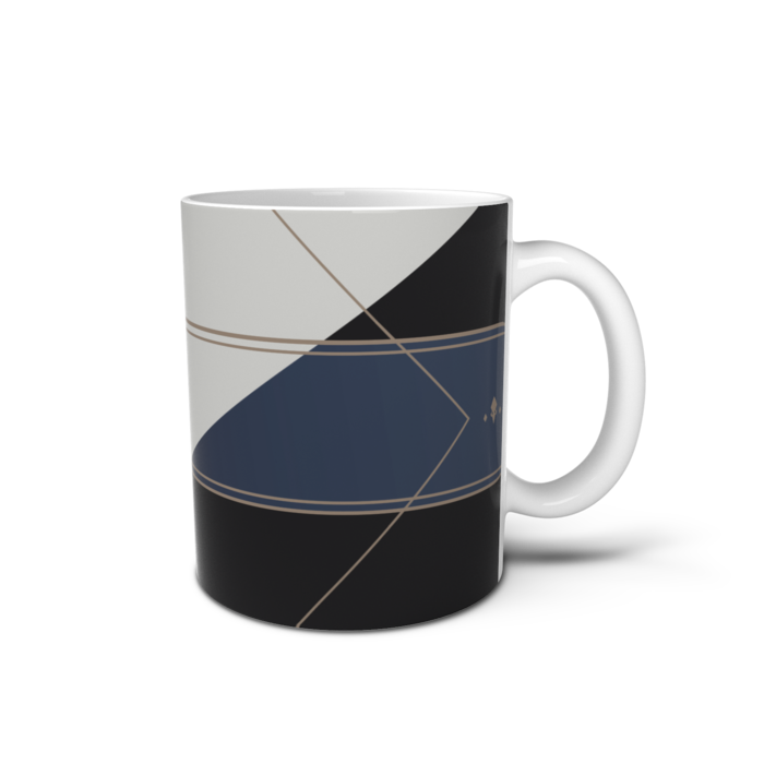 マグカップC(フルプリントロゴなし) - 直径 8 cm / 高さ 9.5 cm