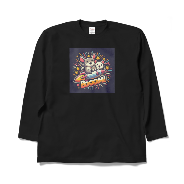 ロングスリーブTシャツ - XL - ブラック