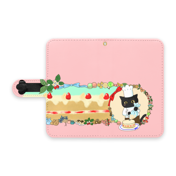 手帳型Androidケース - S - ストラップ穴 あり