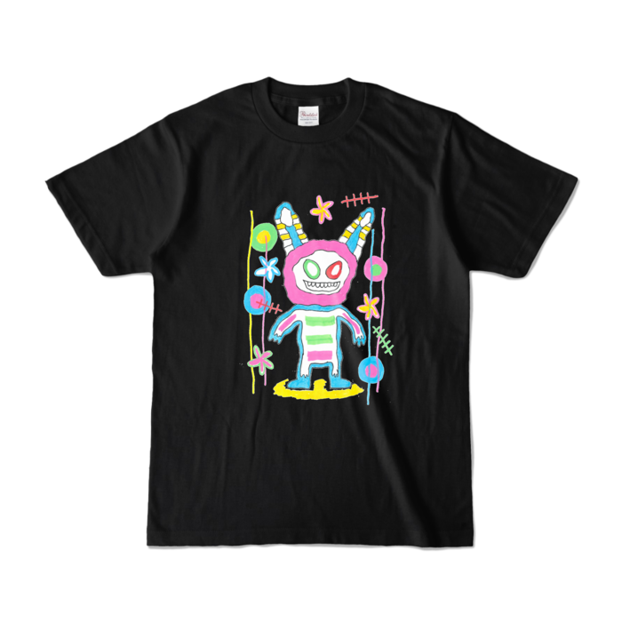 「クールラビット」Tシャツ - S - ブラック (濃色)