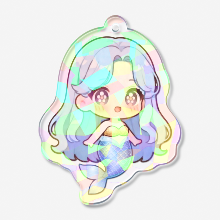 ホログラムアクリルキーホルダー - 50 × 50mm