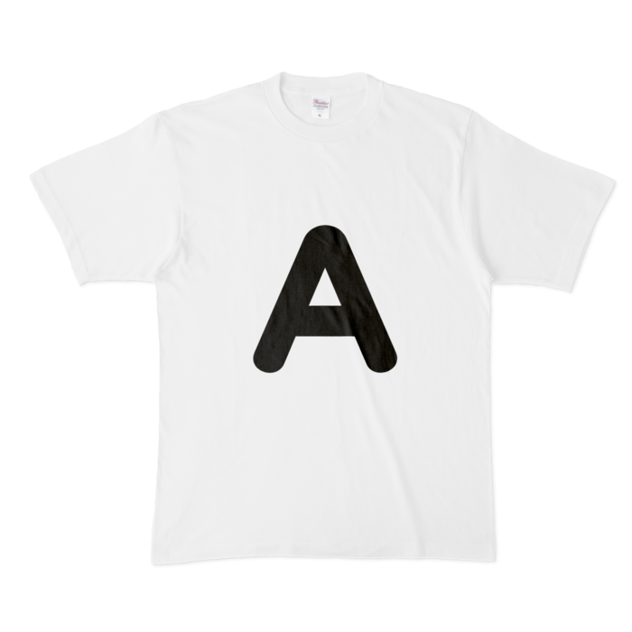 「A」(大文字)Tシャツ - XL - 白
