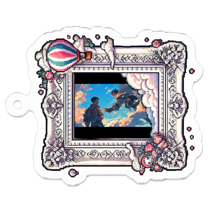 アクリルキーホルダー - 50 x 50 (mm)