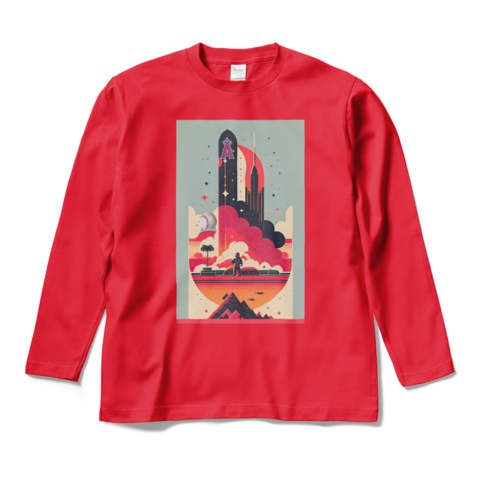 ロングスリーブTシャツ - M - レッド