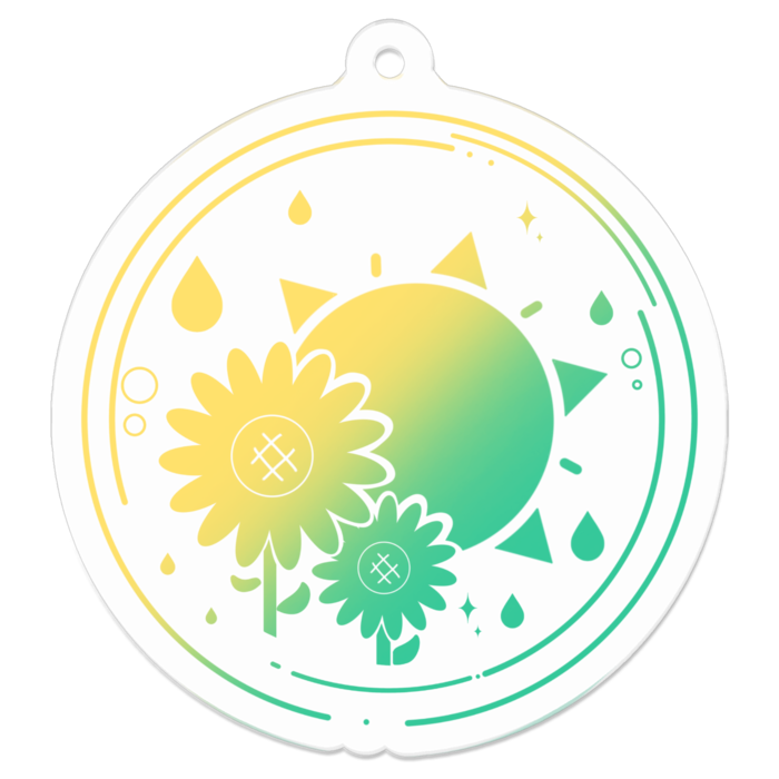 アクリルキーホルダー - 50 x 50 (mm)