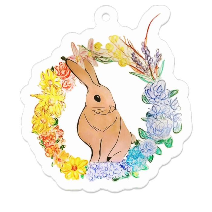 アクリルキーホルダー - 50 x 50 (mm)