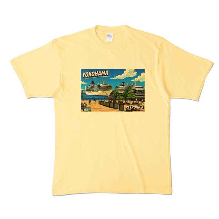 カラーTシャツ - XL - ライトイエロー (淡色)