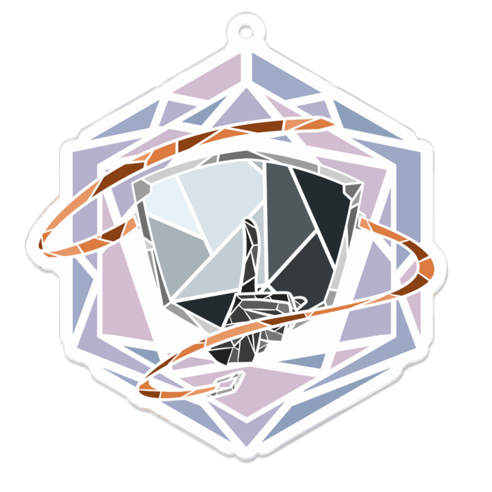 アクリルキーホルダー（コーティング） - 70 x 70 (mm)