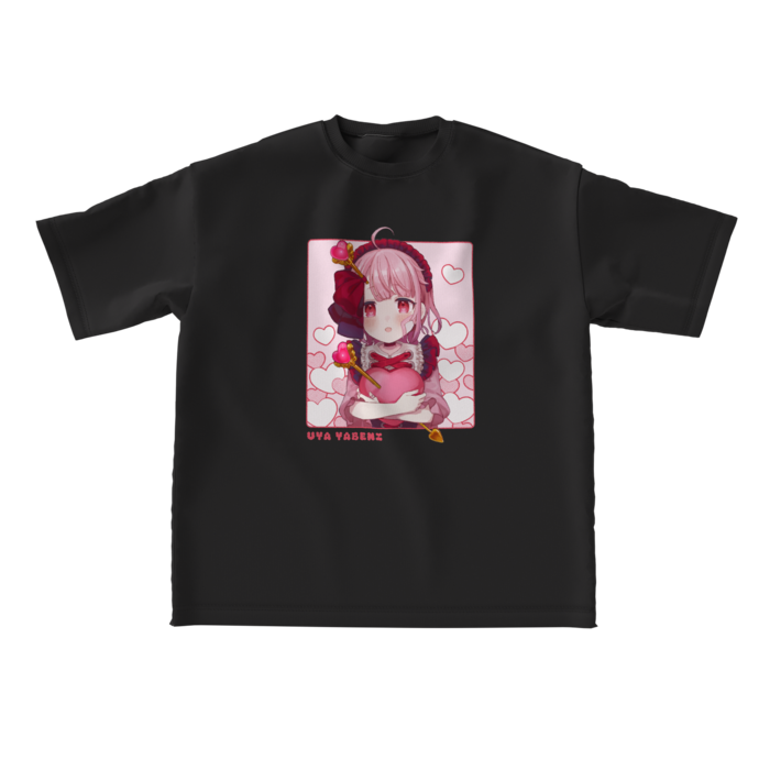 ビッグシルエット黒Tシャツ - L -
