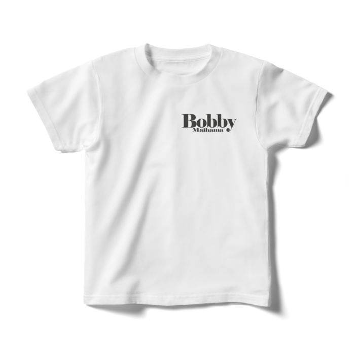 BobbyのキッズTシャツ（ワンポイントロゴ・ブラック） - 140cm