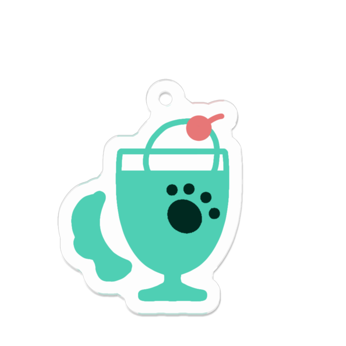 アクリルキーホルダー - 50 x 50 (mm)