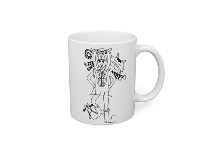 マグカップ - 直径 8 cm / 高さ 9.5 cm