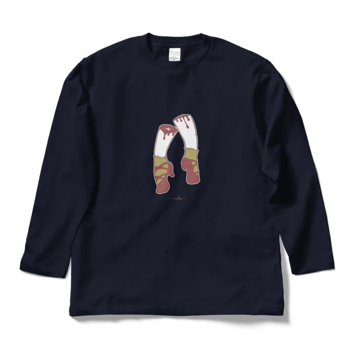 踊る赤い靴★夜空 - L - ネイビー