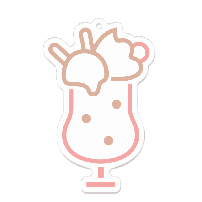 アクリルキーホルダー - 70 x 70 (mm)
