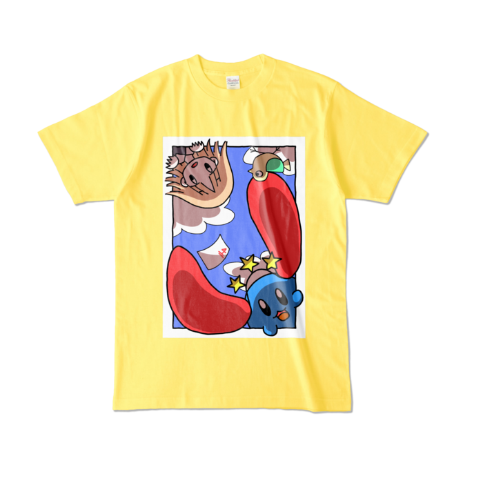 カラーTシャツ - L - イエロー (濃色)