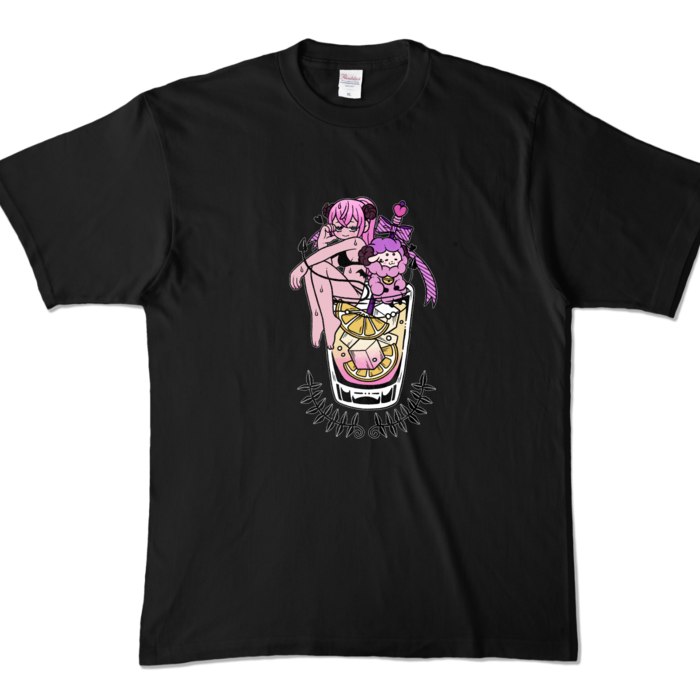 カラーTシャツ - XL - ブラック (濃色)