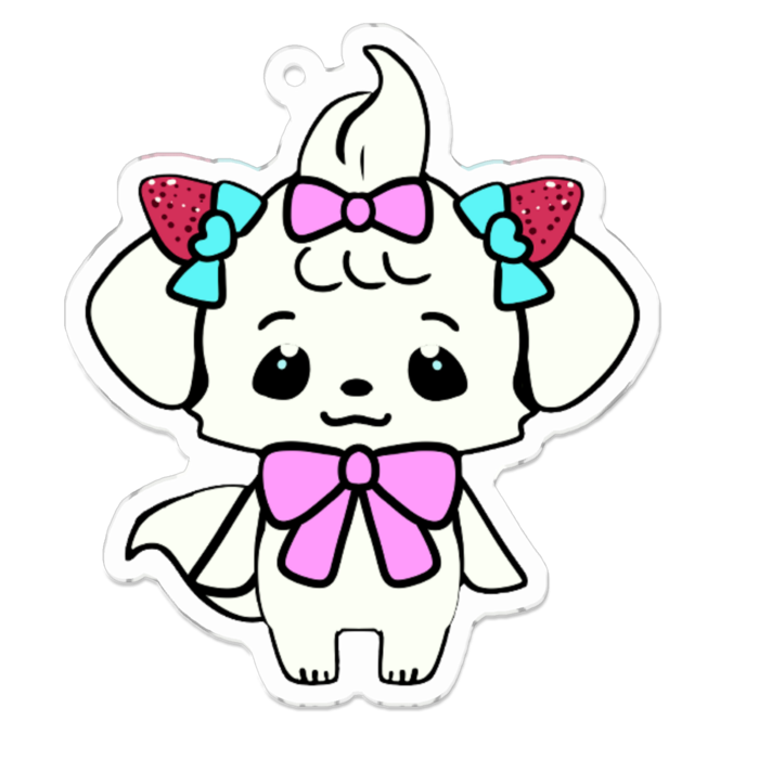 アクリルキーホルダー（コーティング） - 70 x 70 (mm)