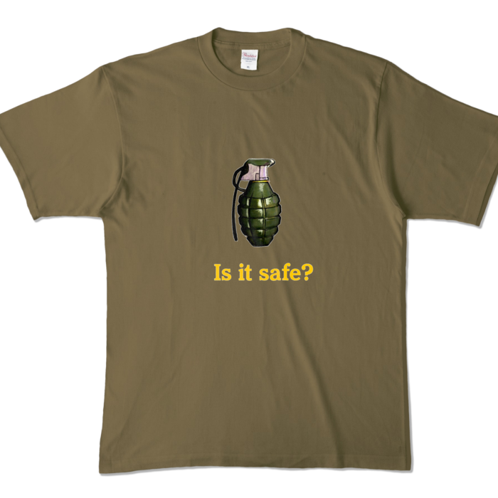 カラーTシャツ - XL - オリーブ (濃色)
