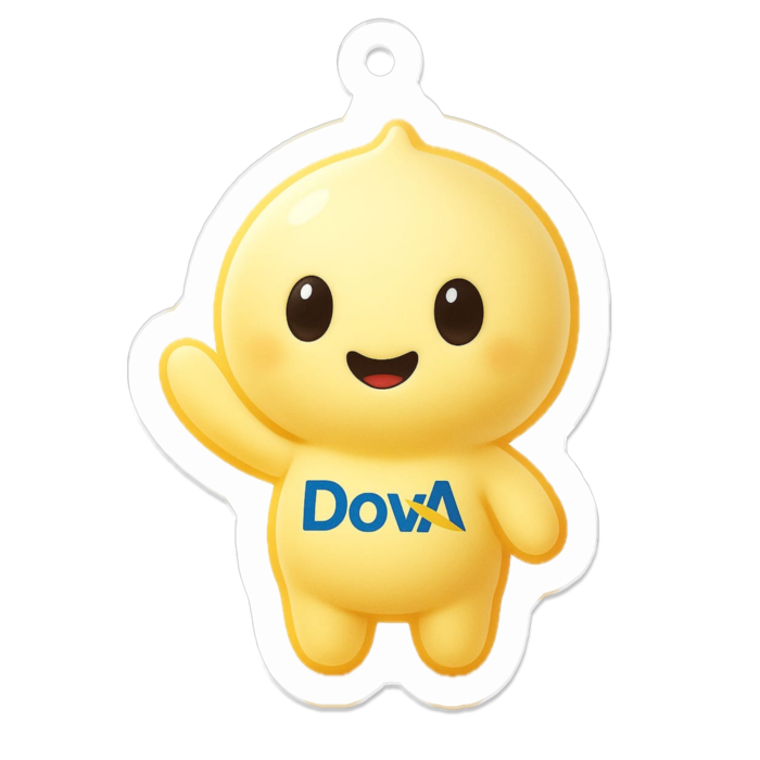 アクリルキーホルダー（コーティング） - 50 x 50 (mm)