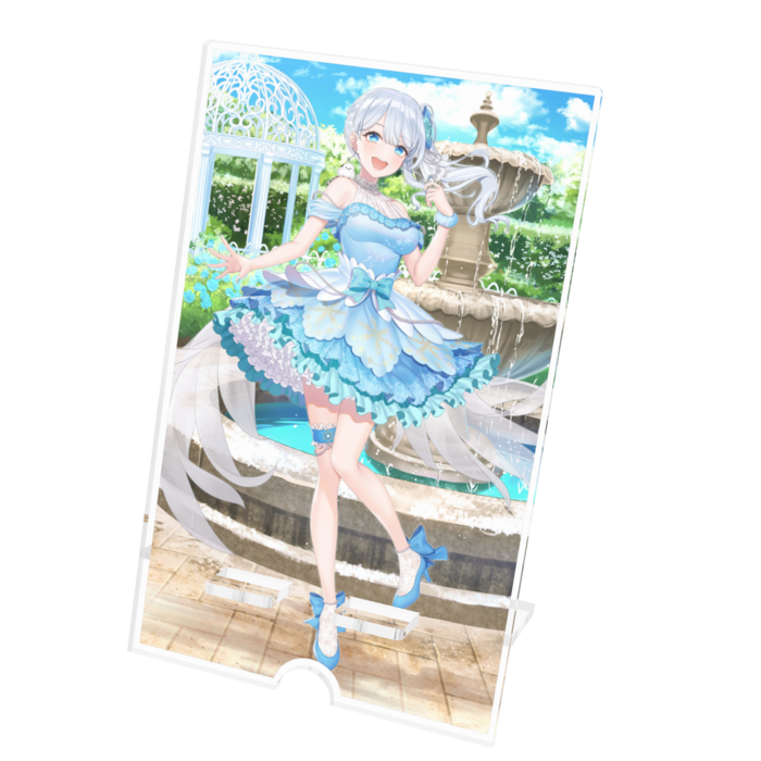 アクリルスマホスタンド - 100x160mm(ケーブル穴あり)