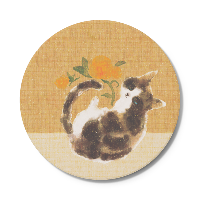 コースター黄 - 円形