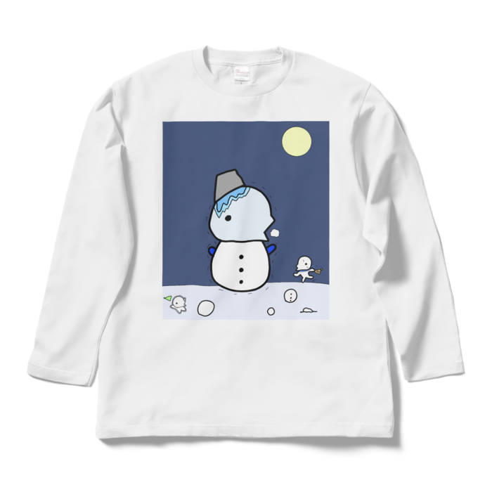 ロングスリーブTシャツ - L - ホワイト(ニット帽持ってきたよ〜!)