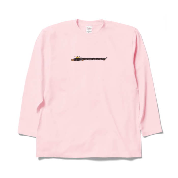 ワンダフルロングスリーブTシャツ - XL - ライトピンク