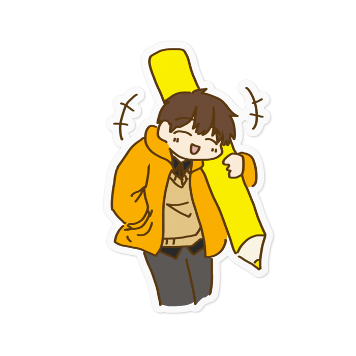 ステッカー - 100 x 100 (mm)