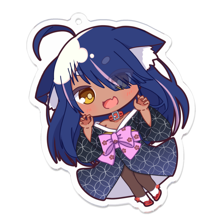 アクリルキーホルダー（コーティング） - 70 x 70 (mm)