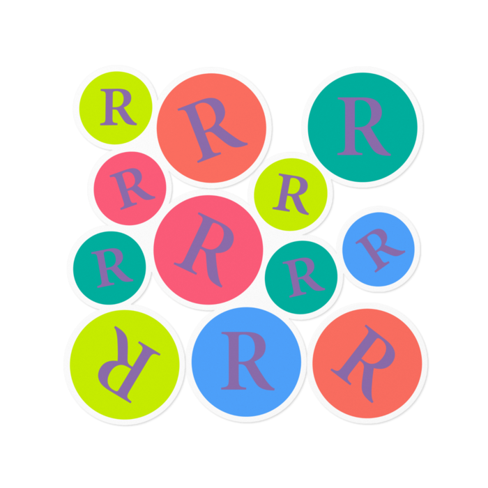 ステッカー - 160 x 160 (mm)