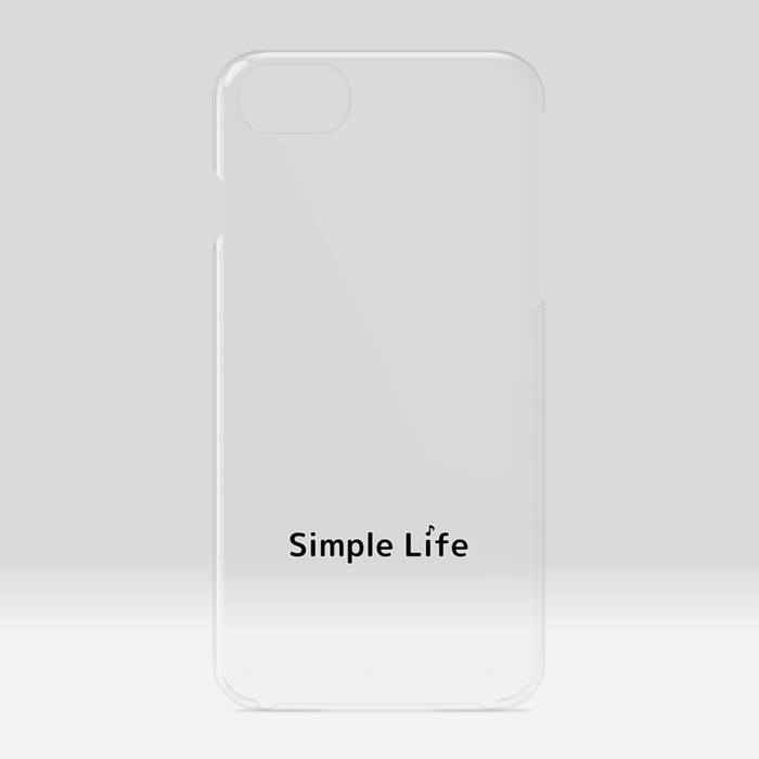 クリアiPhoneケースA　Simple Life♪　iPhone 6 / 7 / 8 / SE(第2・第3世代)