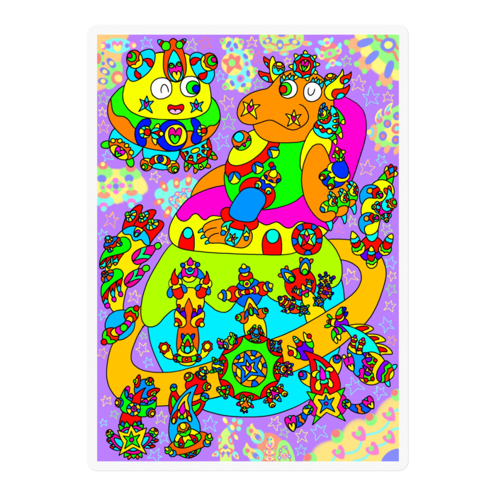 ステッカー - 100 x 100 (mm)(1)