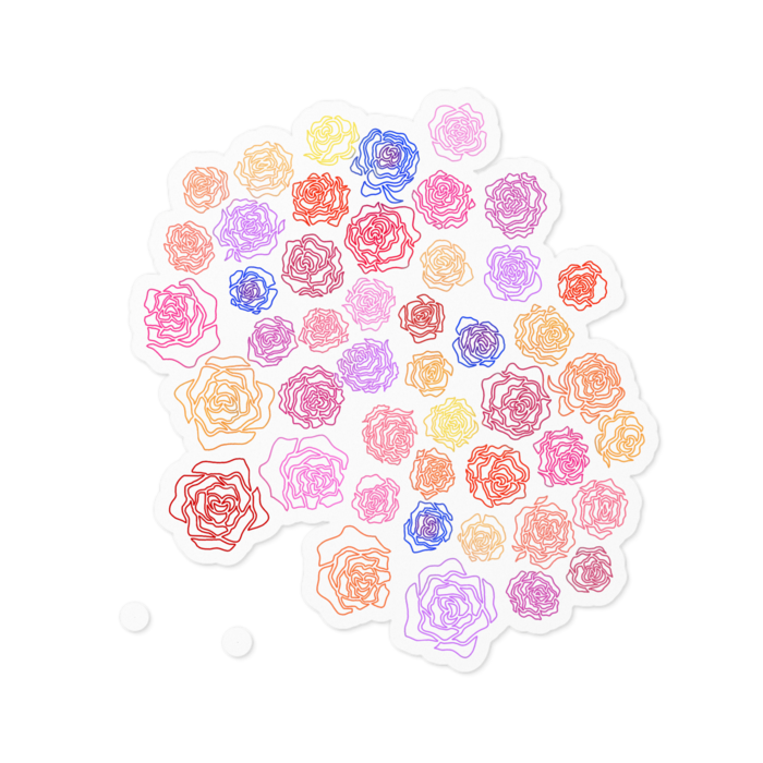 ステッカー - 100 x 100 (mm)